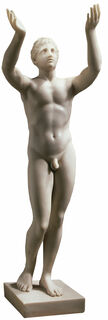 Statue "Betender Ephebe" (Originalgröße), Version in Kunstmarmor