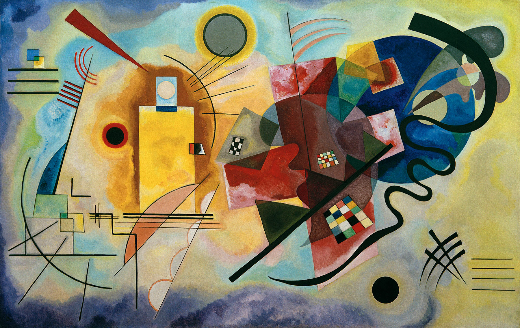 Beeld "Geel - Rood - Blauw" (1925) von Wassily Kandinsky