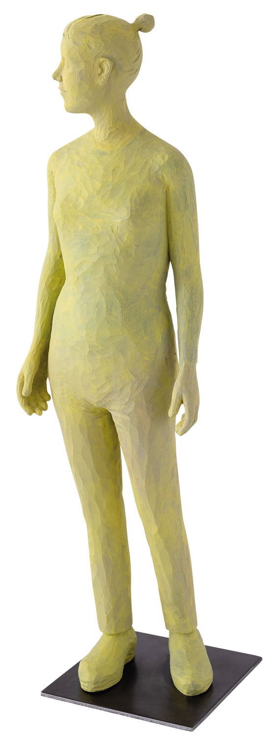 Holzskulptur "Körper#297.3/4" (2019) von Johanna Schelle