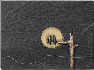 Wall object "Raven Talks" by Klaus Börner