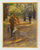 Tableau "Homme perroquet" (1901), version encadrée blanc et doré