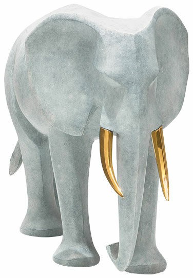 Sculpture "Elephant", bronze grey version by SIME