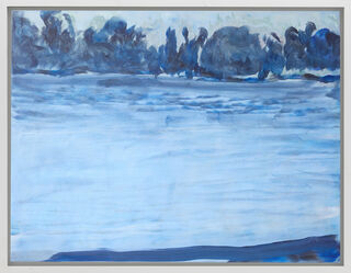 Beeld "Blue Riverscape" (2022) (Uniek stuk) von Patricia Hell