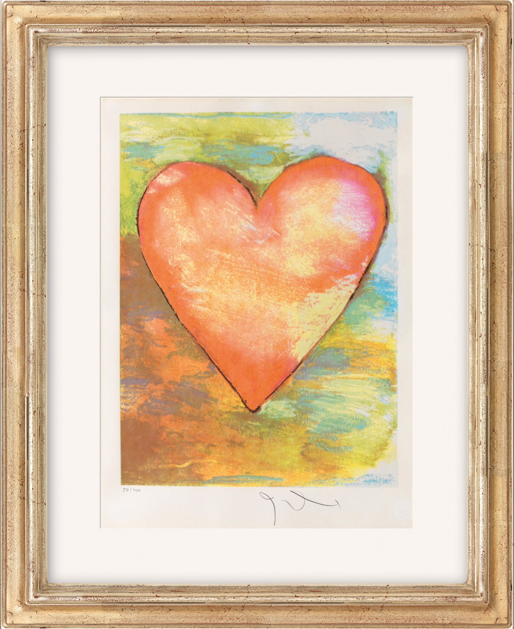 Billedet "Heart" (1971) von Jim Dine