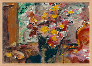 Picture "Vase of Flowers on a Table" (1922), framed