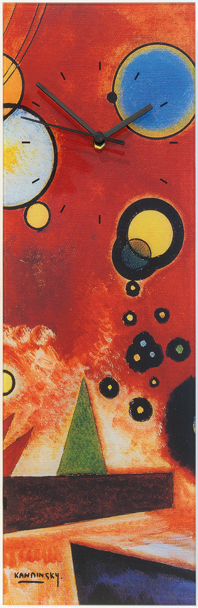 Wanduhr "Schweres Rot" von Wassily Kandinsky