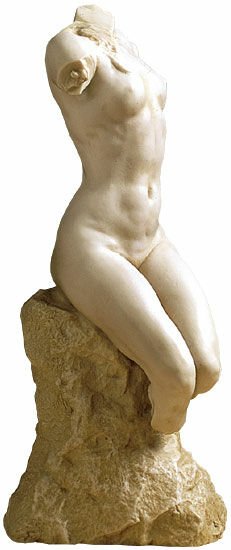Sculpture "Torso of a Woman" (1895), version in artificial marble by Paul Wayland Bartlett