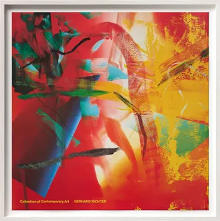 Affiche d'exposition "Merlin, Collection d'art contemporain" (1991), encadrée