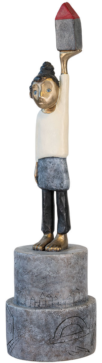 Sculpture "Architect" (2020), bronze de Tamara Suhr