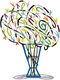 Escultura de pie de doble cara "Bouquet White" de David Gerstein