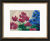 Quadro "Ciclamini e iris" (1952/55), versione con cornice nera e dorata