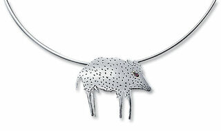 Wild Boar Necklace / Brooch