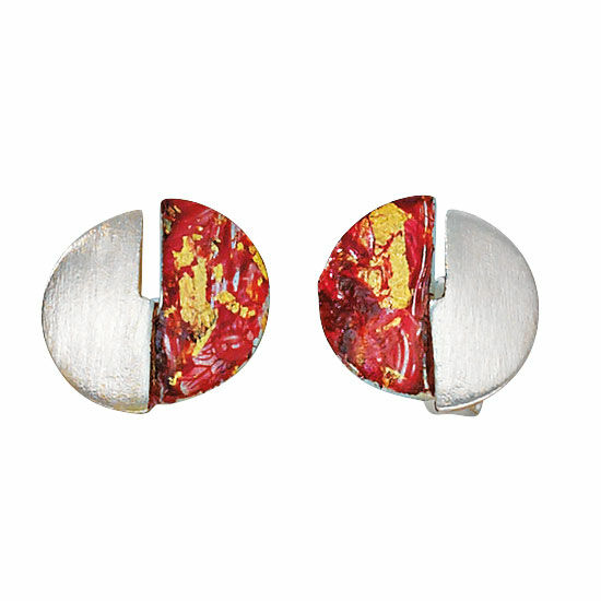 Stud earrings "Fire Dance" by Kreuchauff-Design