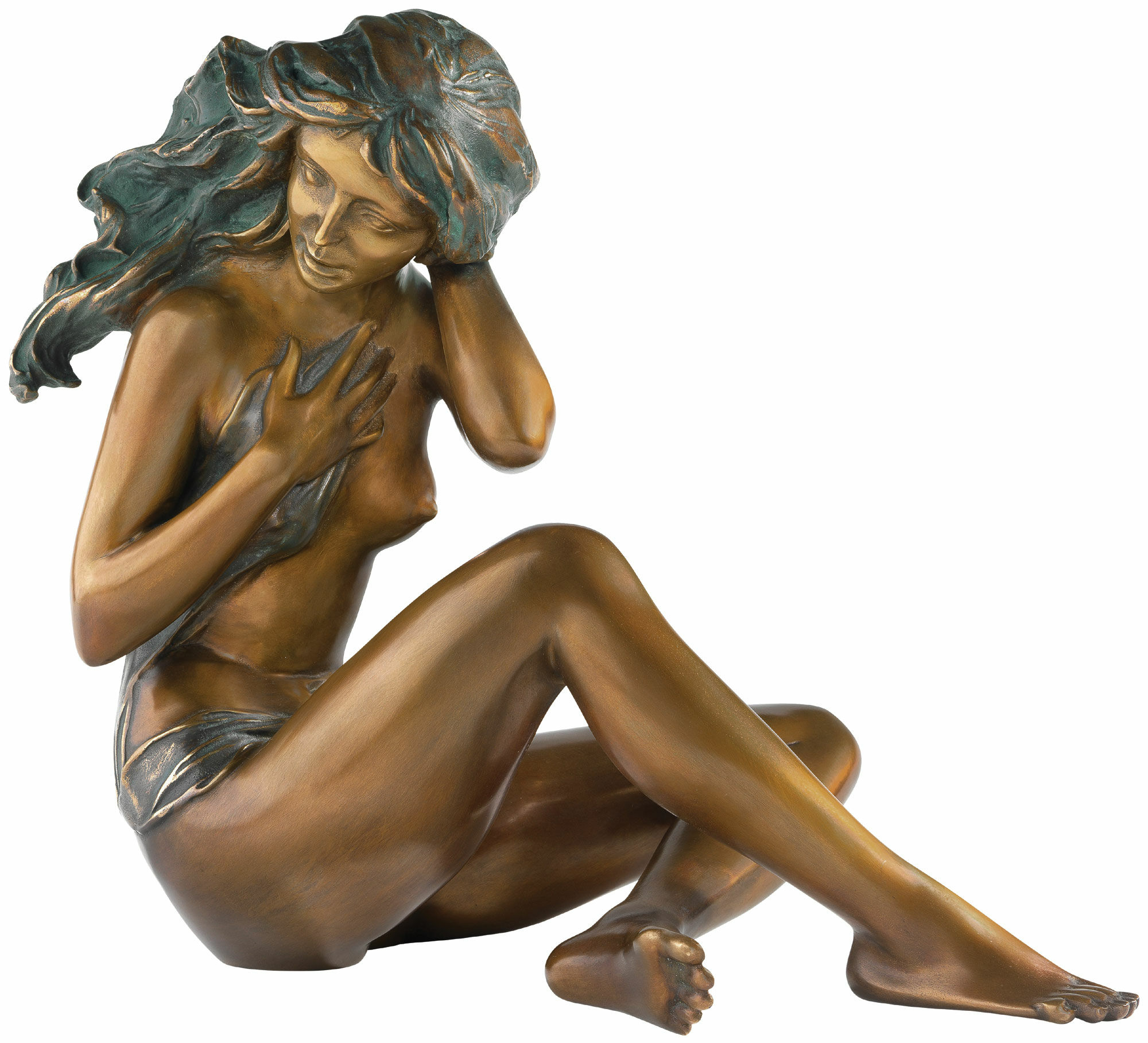 Sculptuur "Bij dageraad", brons von Erwin A. Schinzel
