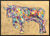 Billede "Golden Bull" (2022) (Original / Unikat), indrammet
