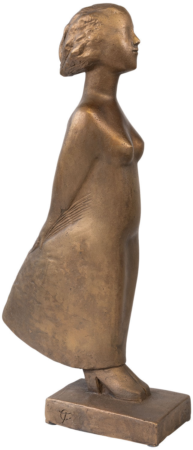 Sculpture "Storm Bride", bronze de Gisela Eufe