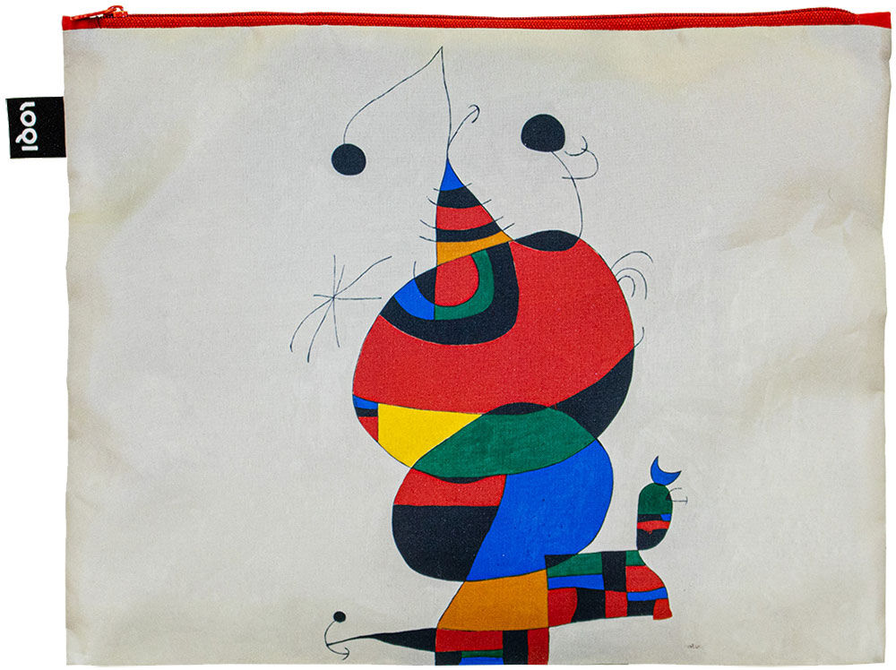Sac LOQI Museum Joan Miro - Oiseau Et Étoile, Sac Recyclé Résistant Et Coloré Pour Femme