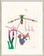 Schilderij "Orchidee III", catalogue raisonné no. 726, ingelijst