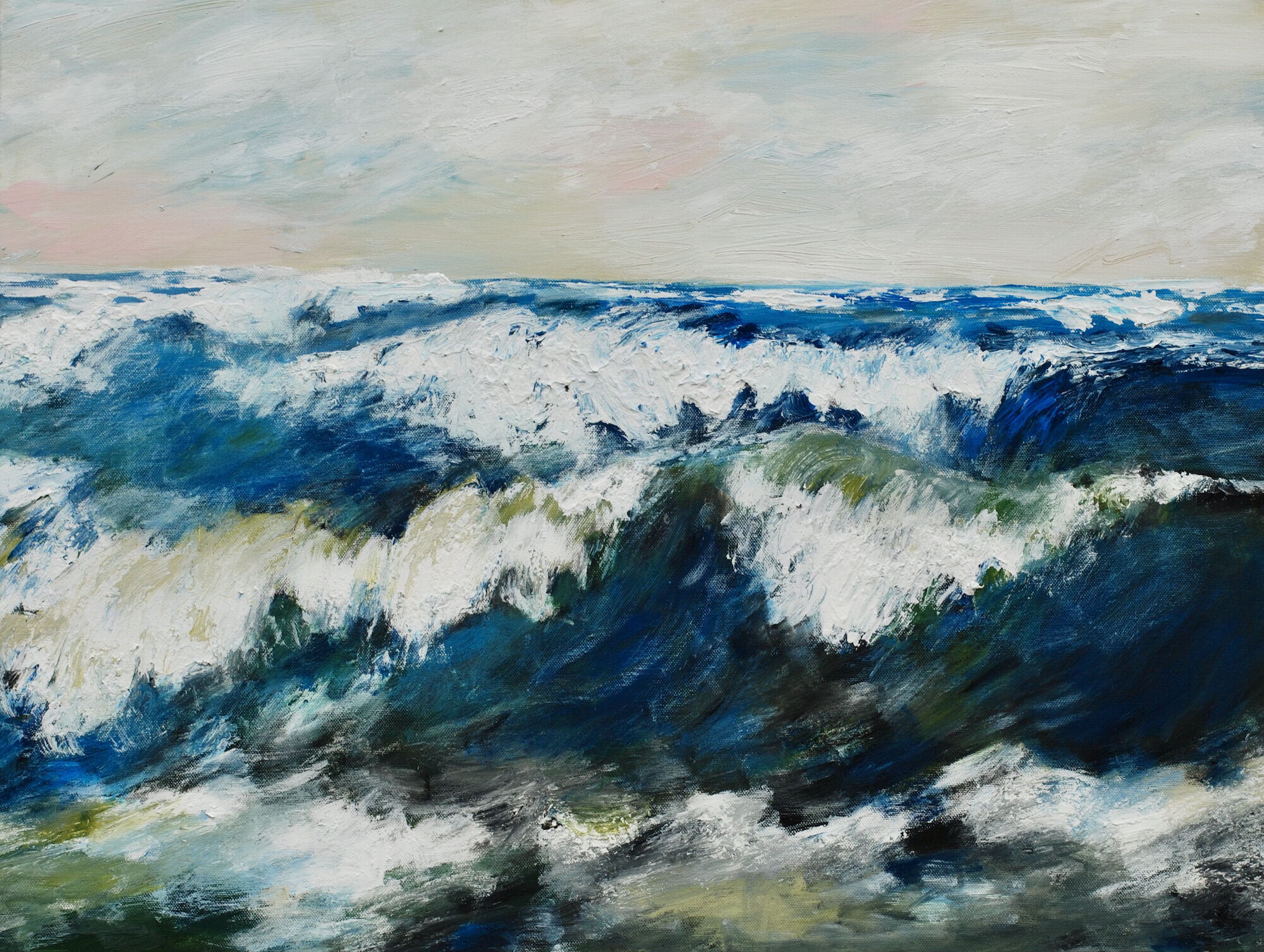 Picture "Sound of the Sea VI" (2021) (Unique piece) by Dagmar Vogt