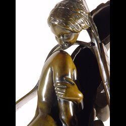 Sculpture "Cellopige" (1992), bronze by Arman