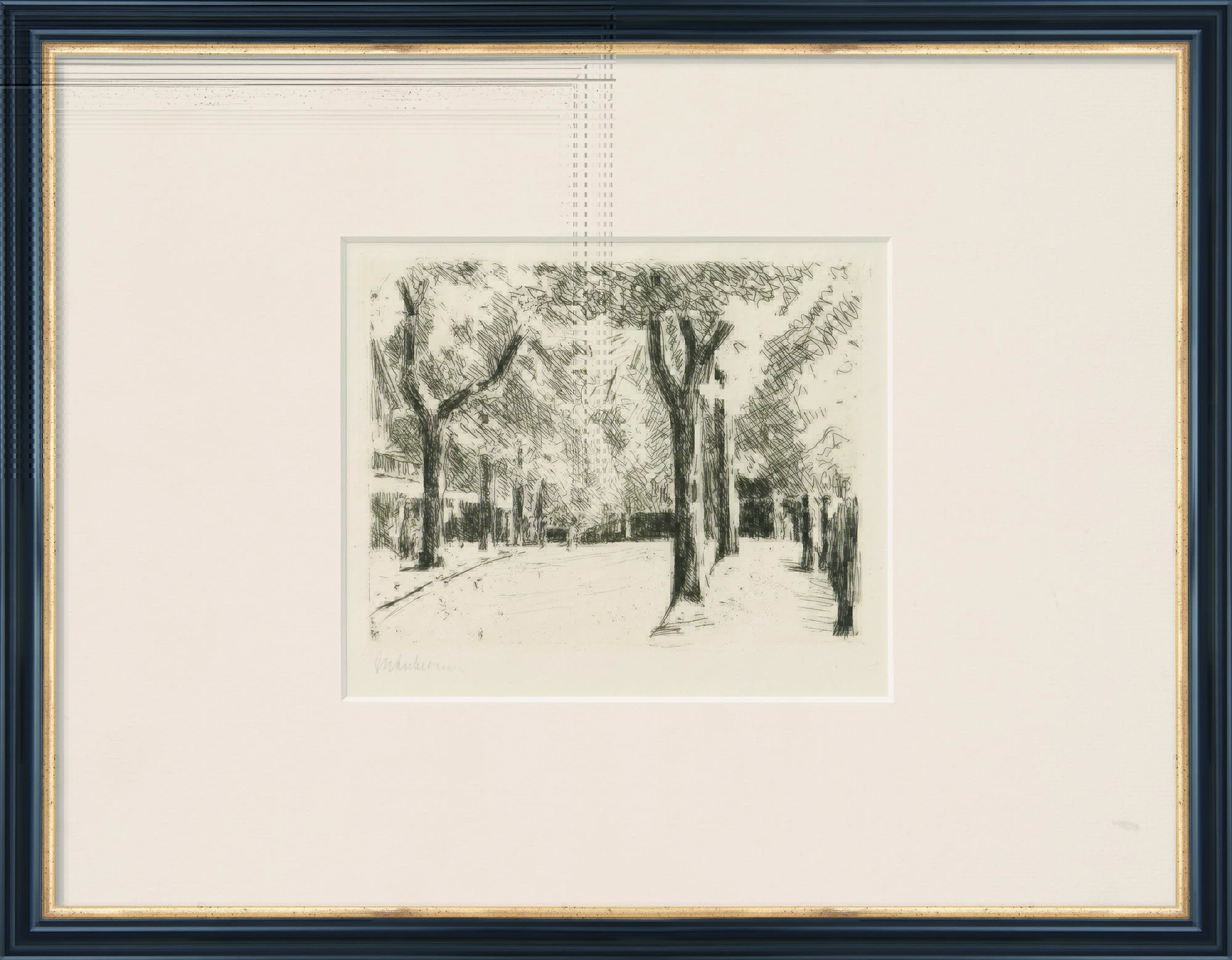 Cuadro «Avenida (Große Seestraße en Wannsee)» (1924) de Max Liebermann