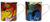 Set of 2 mugs "Blue Rider", porcelain
