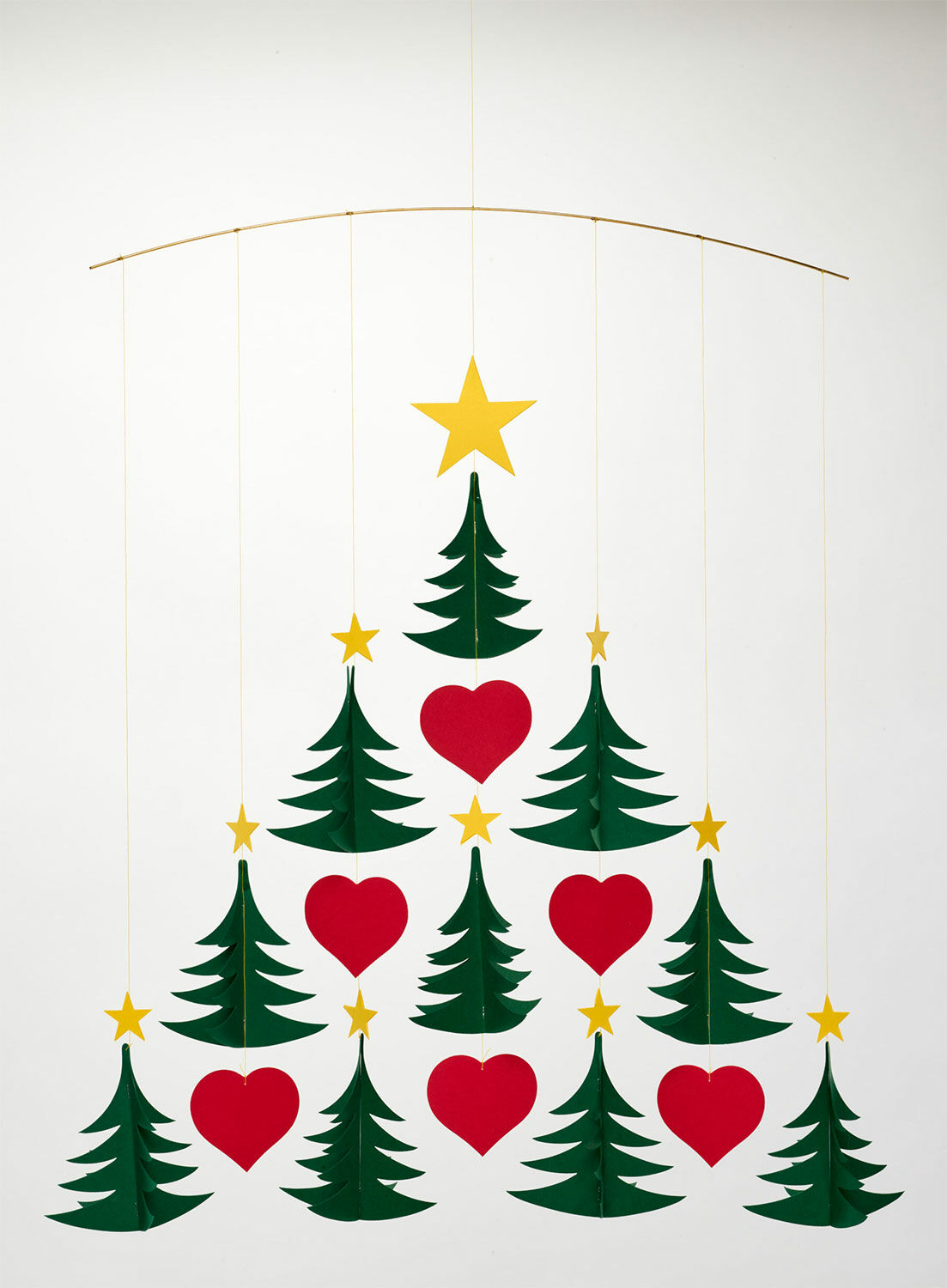 Plafondmobiel "Kerstbomen" von Flensted Mobilés