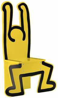 Kinderstuhl "Keith Haring", gelbe Version