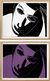Cuadro "Dancer (Set) - Black and White Dancer / Purple Dancer" (2021)