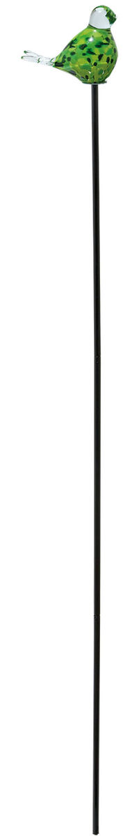 Garden stake "Glass Bird Green"