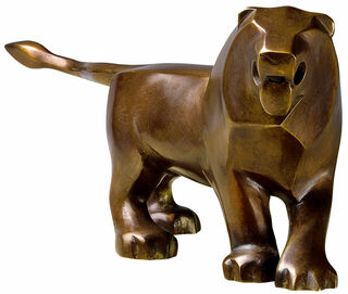 Skulptur "Lille løve", bronze von SIME