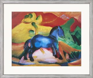 Tableau "Petit cheval bleu" (1912), encadré
