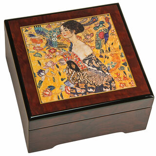 Musical jewellery box "Lady with Fan" by Gustav Klimt