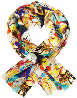 Silk scarf "Improvisation No. 30"