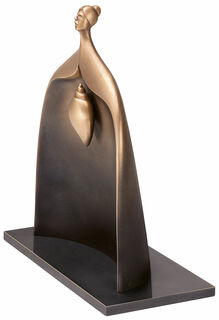 Skulptur "Skjult hjerte", bronze von Andrea Bucci