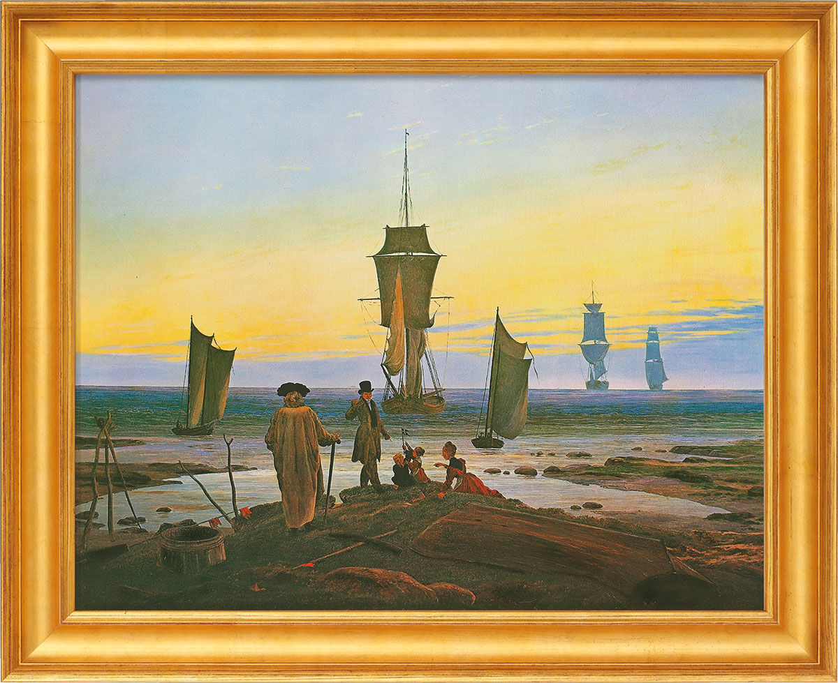 Tableau "Les étapes de la vie" (1835), encadré de Caspar David Friedrich