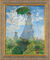 Bild "Frau mit Sonnenschirm (Madame Monet und ihr Sohn)" (1875), gerahmt