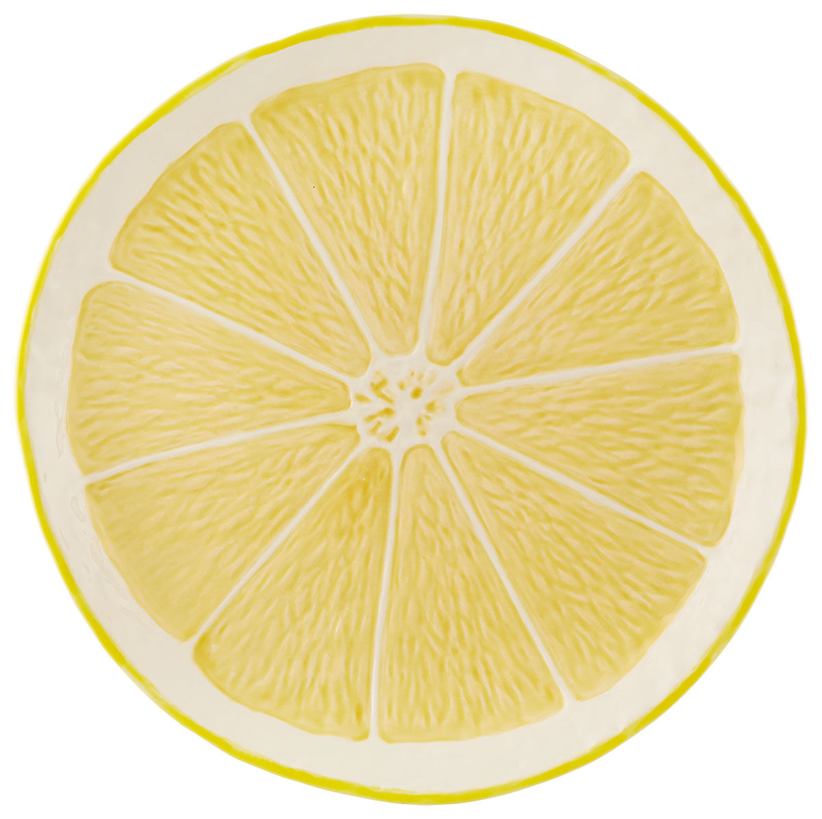 Plate "Citron", ceramic by Bordallo Pinheiro