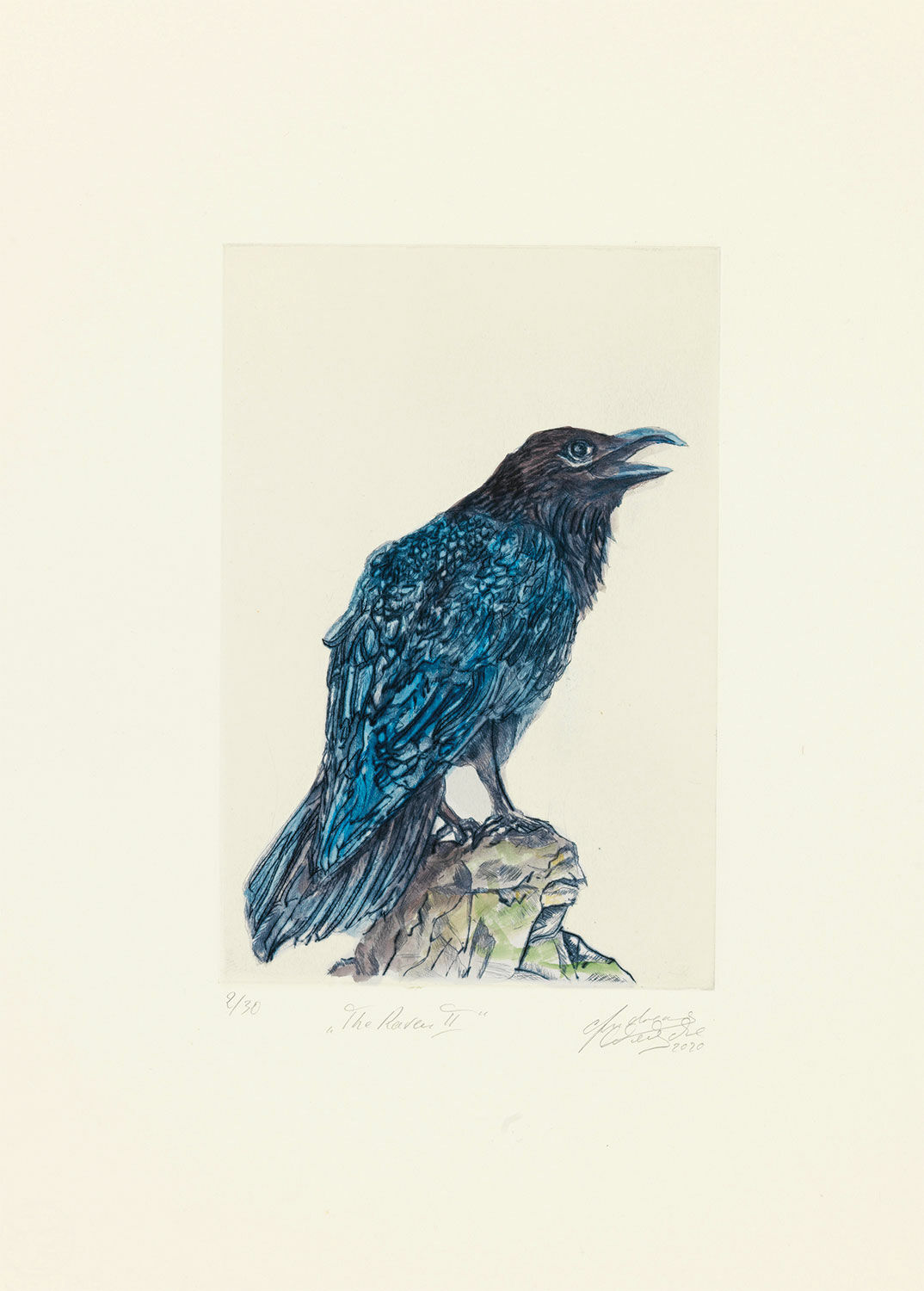 Picture "The Raven II" (2020), unframed by Andreas Weische