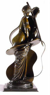 Skulptur "Cellopige" (1992), Bronze