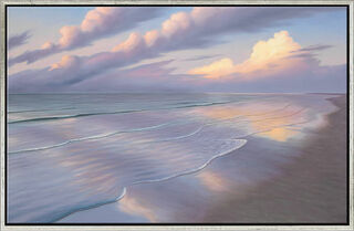 Picture "Evening Beach III", framed by Michael Krähmer