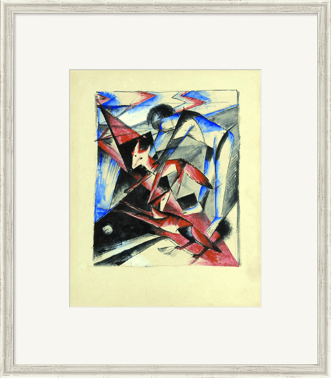 Picture "Noah with the Foxes" (1913), framed by Franz Marc