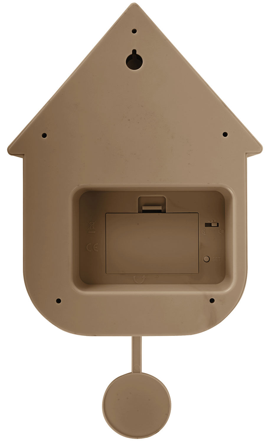 Vægur „Modern Cuckoo“, beige udgave