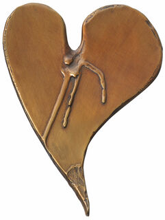Bronze object "Heart with Tears"