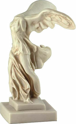 Sculptuur "Nike van Samothrace" (19 cm), gegoten