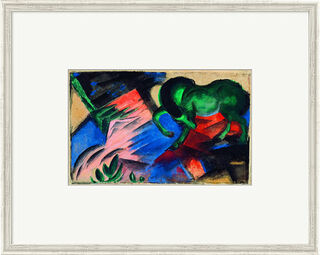 Picture "Green Horse" (1912), framed
