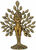 Skulptur "Tree of Life", Version in Marmorguss goldbemalt
