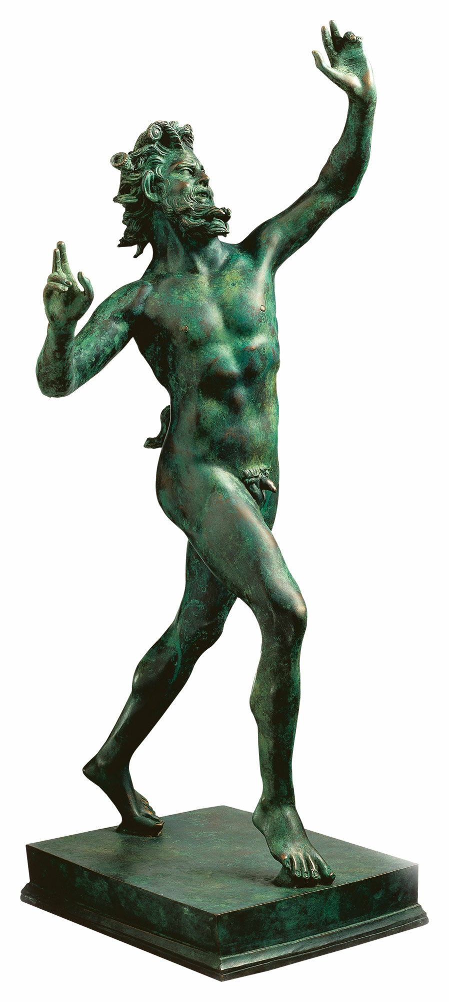 Beeld "Fauno Danzante Pompeii" (originele grootte), bronzen versie