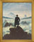 Bild "Der Wanderer über dem Nebelmeer" (1818), gerahmt