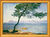 Tableau "Antibes" (1888), version encadrée dorée